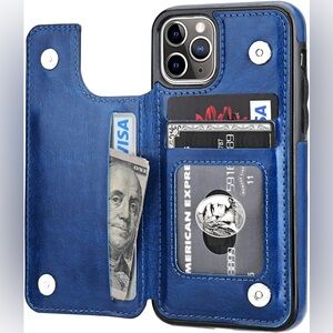 iPhone12 Leather Wallet Card Holder Case